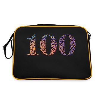 100e anniversaire léopard - Sac Retro - noir/or - Dos