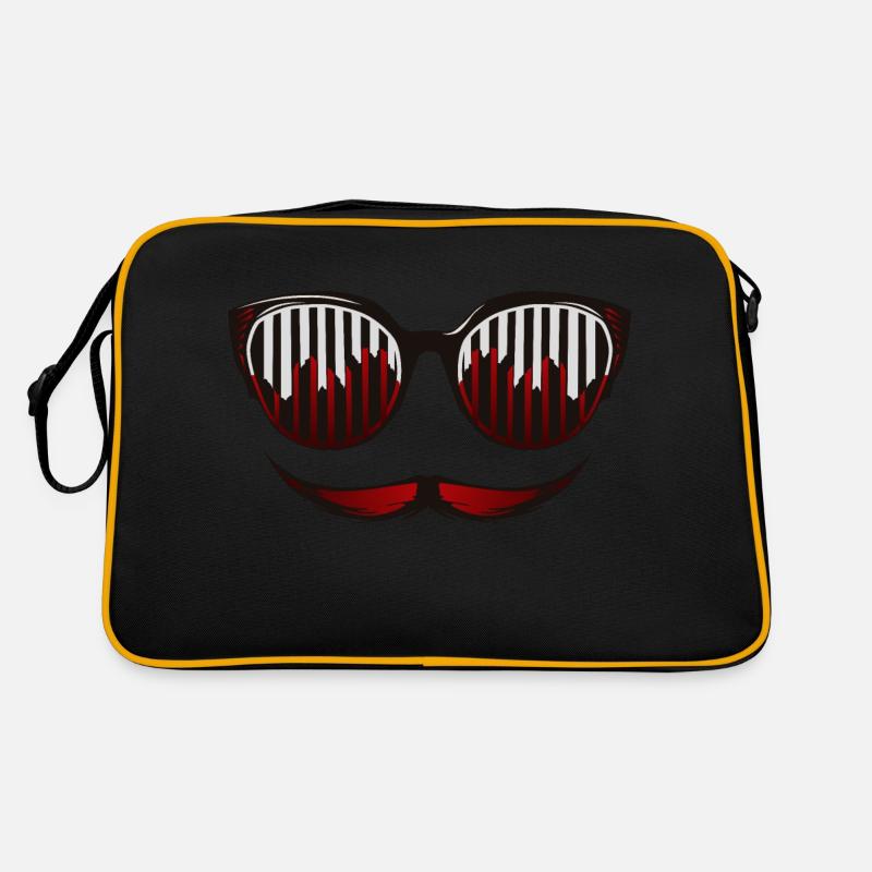 Fun Sunglasses Hipster Mustache 2809 B Retro Bag