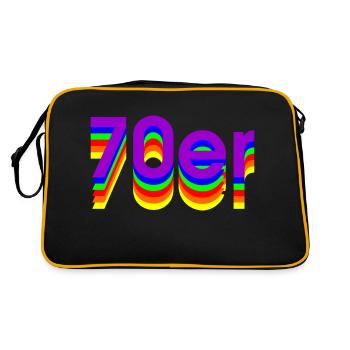 70s - Retro Bag - black/gold - Back