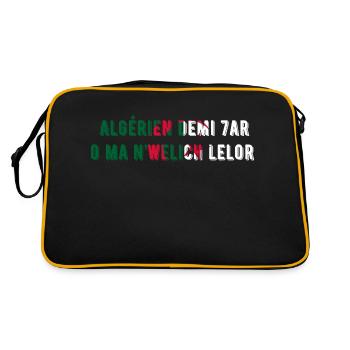 Algérien demi har o manwelich lelor-cadeau Algérie - Sac Retro - noir/or - Dos