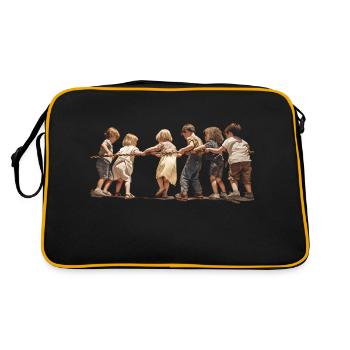 Tug-of-war, just child's play? - Retro Bag - black/gold - Back