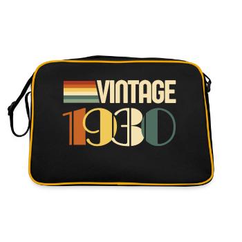 Vintage 1930-cadeau anniversaire 1930 - Sac Retro - noir/or - Dos
