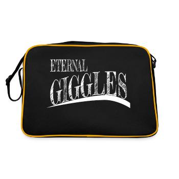 joke humor friendship goals quote birthday - Retro Tasche - Schwarz/Gold - Hinten