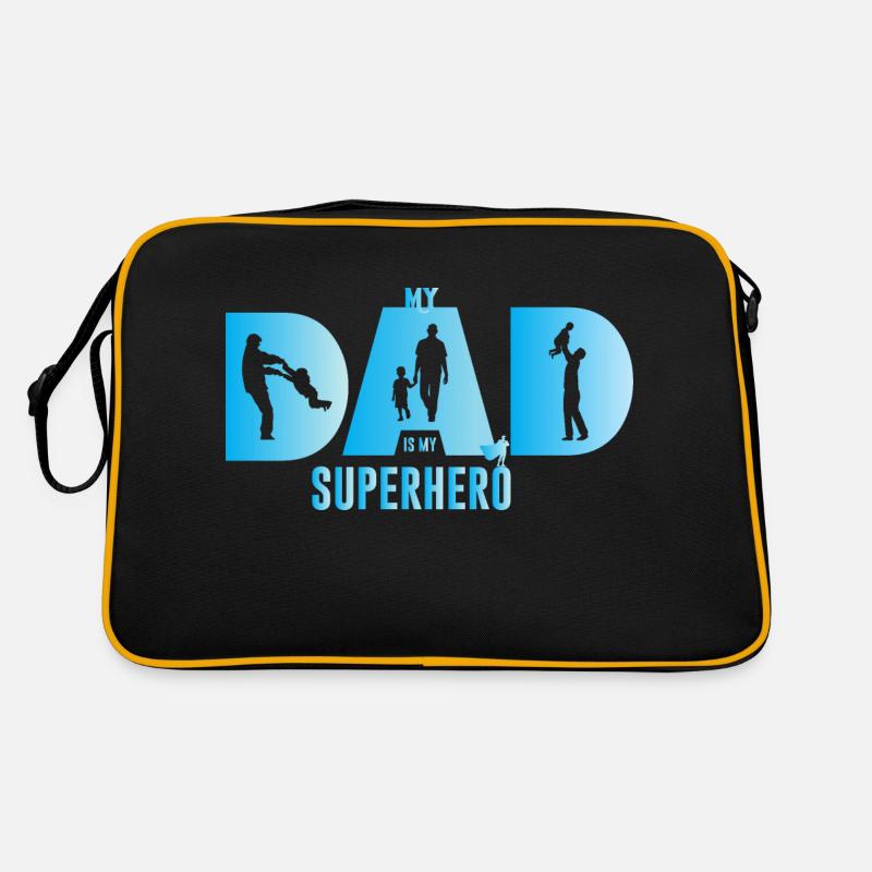 My dad is super hero Retro Bag