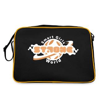 Girl Women Power Mathematics Lover Math Student - Retro Bag - black/gold - Back