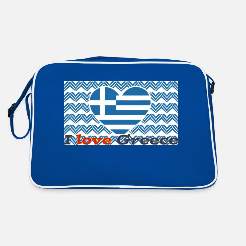 J’aime la Grèce Sac Retro