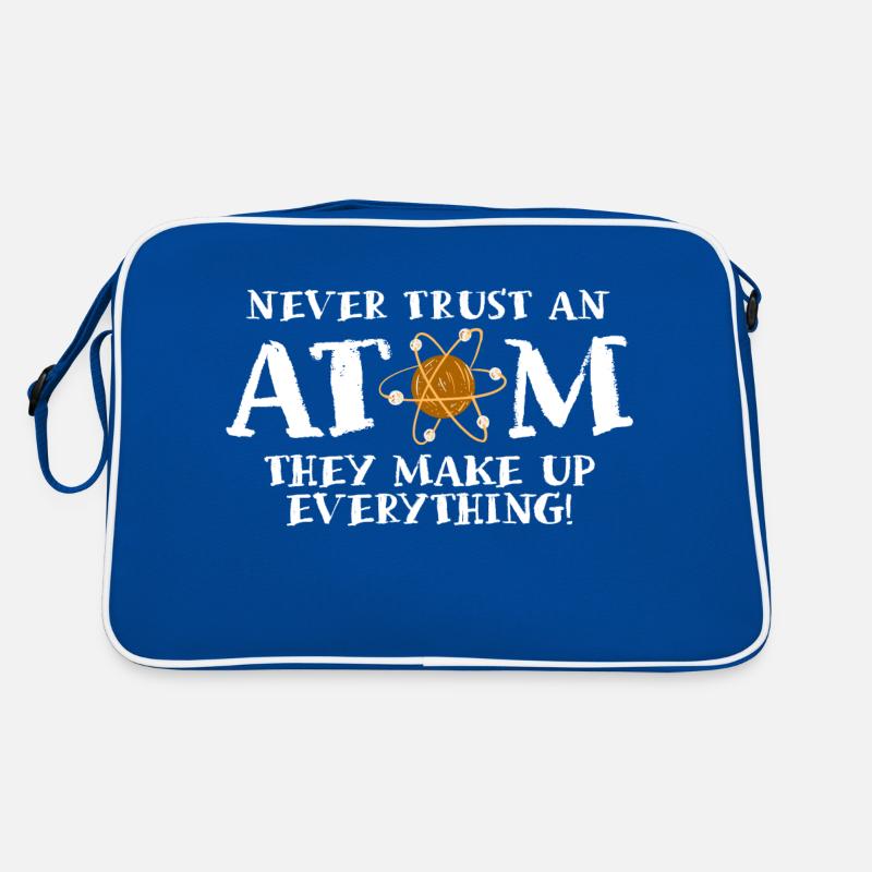 Never trust an atom - they invent everything Retro Bag