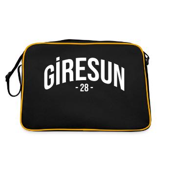 Giresun 28 Turquie Turquie Cadeau Vacances TR Türk - Sac Retro - noir/or - Dos