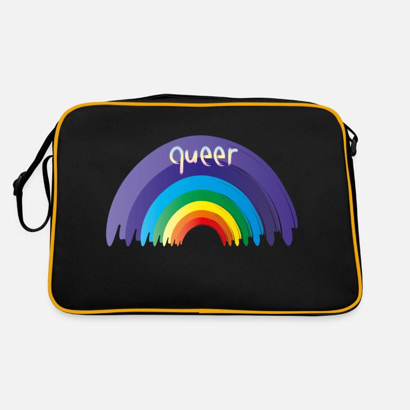 pridedesigncontest2024 - Retro Tasche - Schwarz/Gold