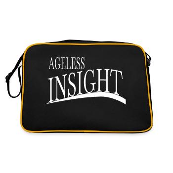 joke birthday present cognitive health - Retro Bag - black/gold - Back