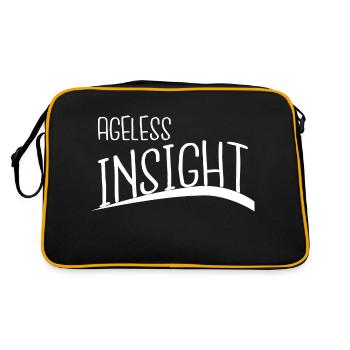 Mental Clarity Bday Mindful Living Sayings - Retro Bag - black/gold - Back