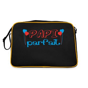 Perfektes PAPI - Retro Tasche - Schwarz/Gold - Hinten