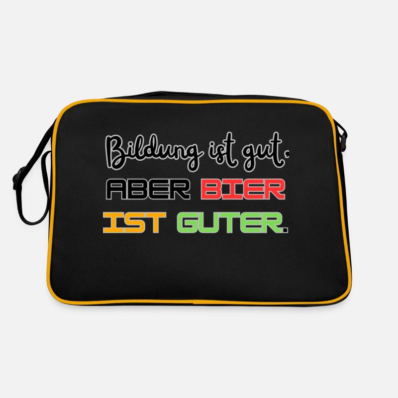 Bier ist gut Retro Tasche