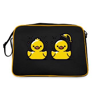 Rubber Ducks Rubber Ducks - Retro Bag - black/gold - Back
