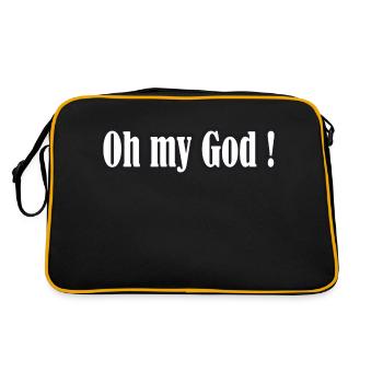 woezoo oh my god shirt new collection - Sac Retro - noir/or - Dos