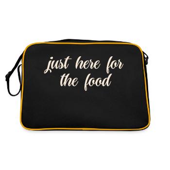 Foodlover Dicton brodé - Sac Retro - noir/or - Dos