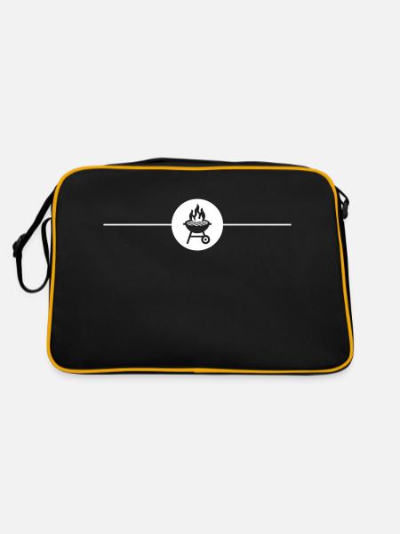 Grill Symbol Grilling - Retro Bag - black/gold - Back