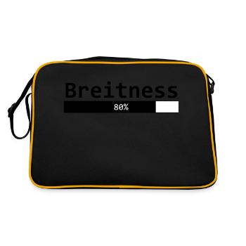 Breitness 80 - Retro Tasche - Schwarz/Gold - Hinten