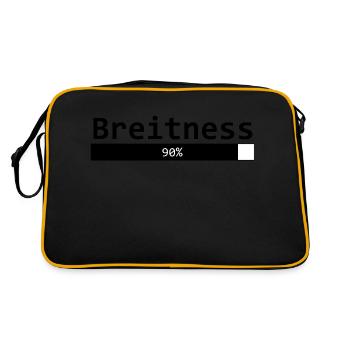 Breitness 90 - Retro Tasche - Schwarz/Gold - Hinten