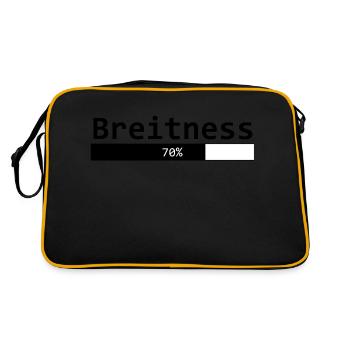 Breitness 70 - Retro Tasche - Schwarz/Gold - Hinten