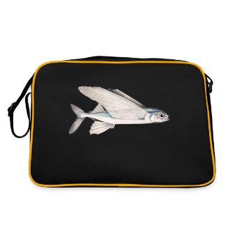 poissons Schwalbe (poisson volant) - Sac Retro - noir/or - Dos
