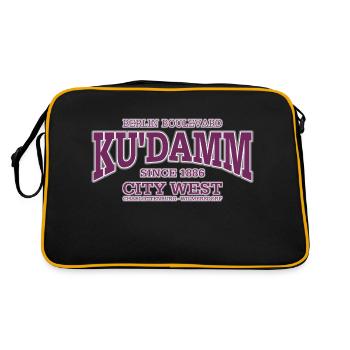 Berlin Kurfürstendamm violette - Sac Retro - noir/or - Dos