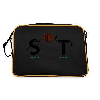 shit - Sac Retro - noir/or - Dos