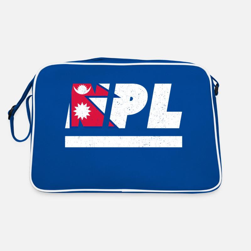 Népal drapeau drapeau NPL Sac Retro