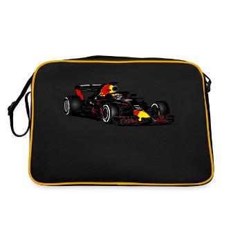 Racecar - Retro Tasche - Schwarz/Gold - Hinten