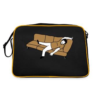 Sleeping man couch - Retro Bag - black/gold - Back