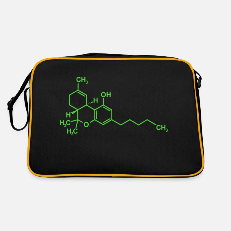 Tetrahydrocannabinol THC molécule Sac Retro