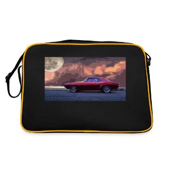 old American car - Retro Bag - black/gold - Back