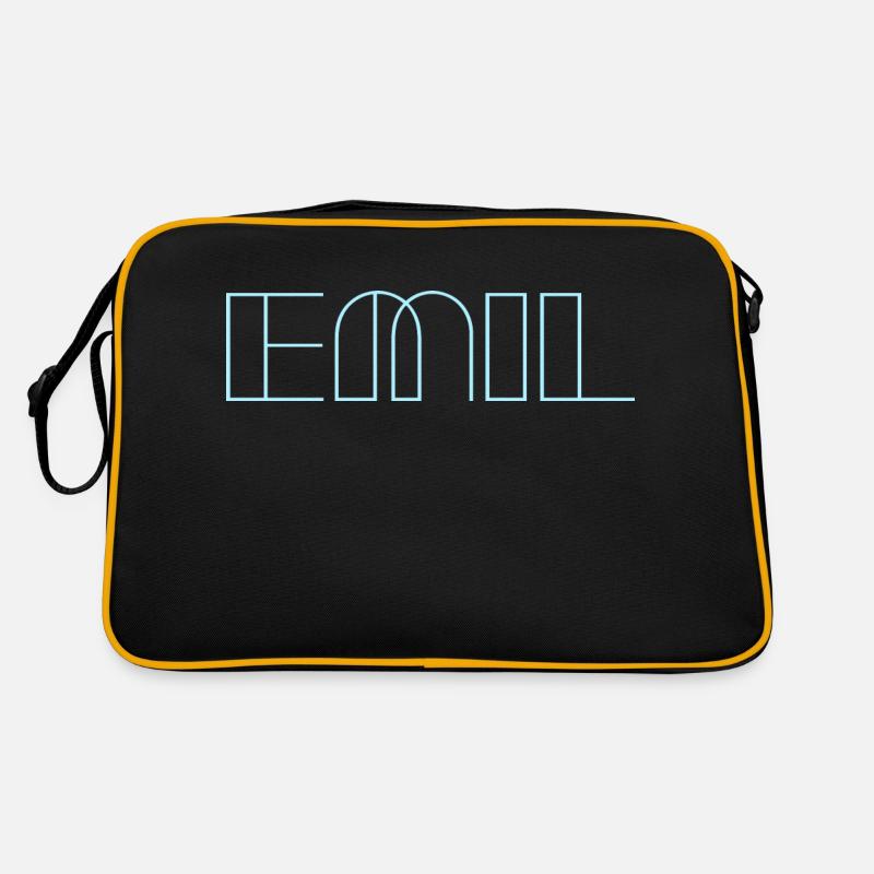 Emil - Retro Bag - black/gold