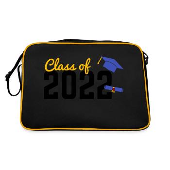 Promotion 2022 - Diplôme en 2022, Université - Sac Retro - noir/or - Dos