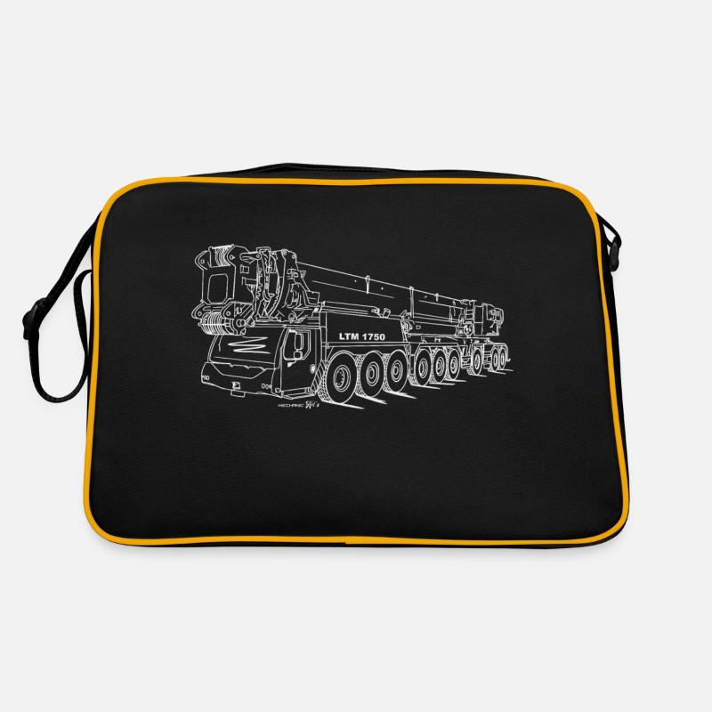 LTM 1750/9.1 Hell - Retro Tasche - Schwarz/Gold