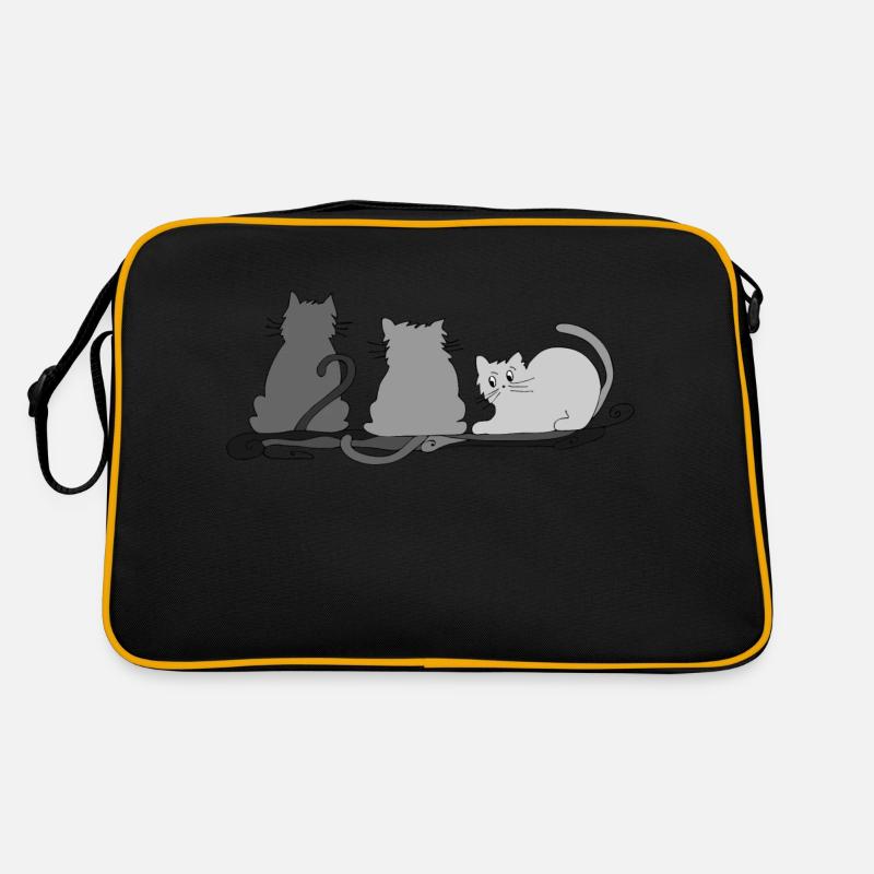 Katzen Retro Tasche