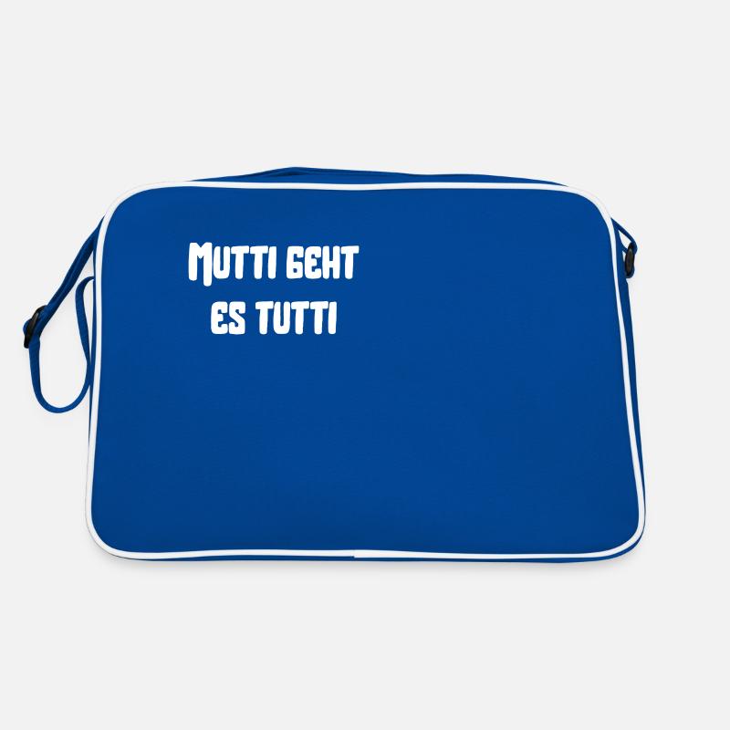 Mutti geht es tutti lustiger Spruch Mama Mutter Retro Tasche