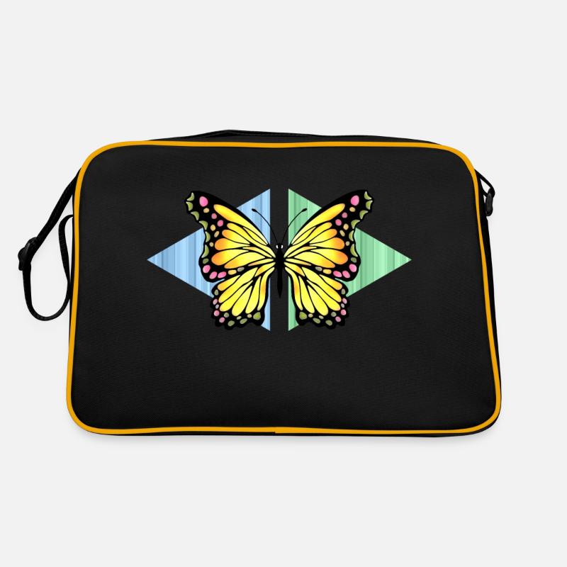 Schmetterling Retro Tasche
