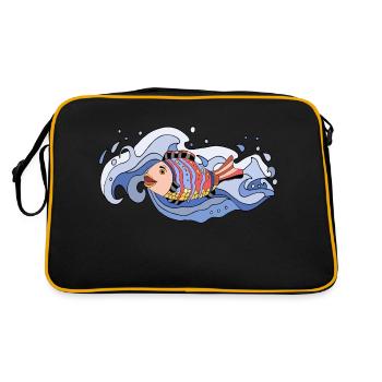 Poisson - Sac Retro - noir/or - Dos