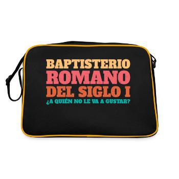 Baptistère romain du Ier siècle - Sac Retro - noir/or - Dos