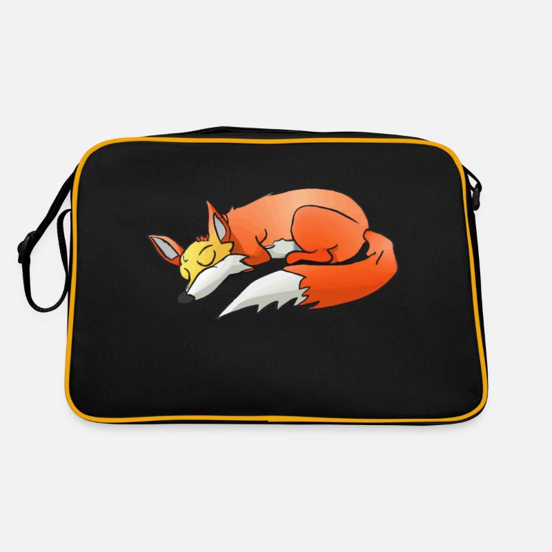 Sleeping Fox Sleeping Shirt Fox Lover Retro Bag