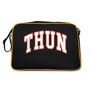 Thun - Retro Tasche - Schwarz/Gold - Hinten