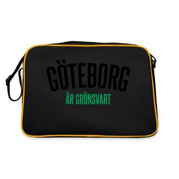 Gothenburg We never give up - Retro Bag - black/gold - Back