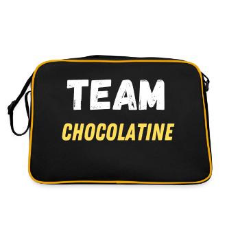 team chocolatine - Sac Retro - noir/or - Dos