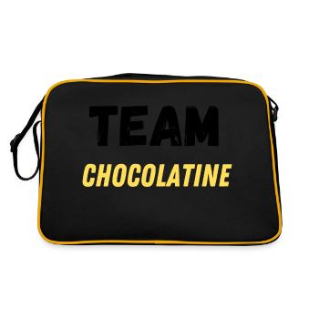 team chocolatine - Sac Retro - noir/or - Dos