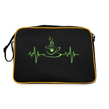 Passion for coffee/tea/cocoa ECG - Retro Bag - black/gold - Back