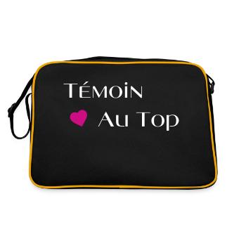Témoin au top - Sac Retro - noir/or - Dos