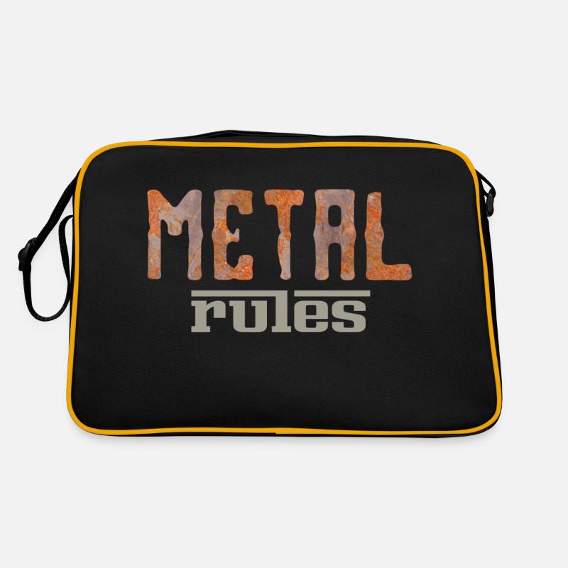 metal rules Retro Tasche