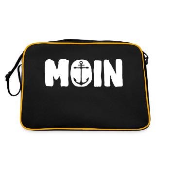 Moin - Retro Tasche - Schwarz/Gold - Hinten