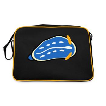 Animaux marins colorés Nudibranche - Sac Retro - noir/or - Dos